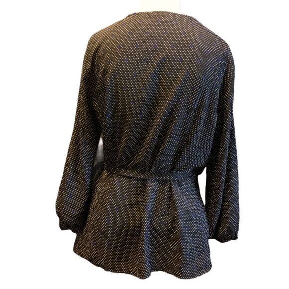 3/$15 or 5/$20 Ann Taylor wrap v-neck top gathered side tie sz 4 - Picture 5 of 5